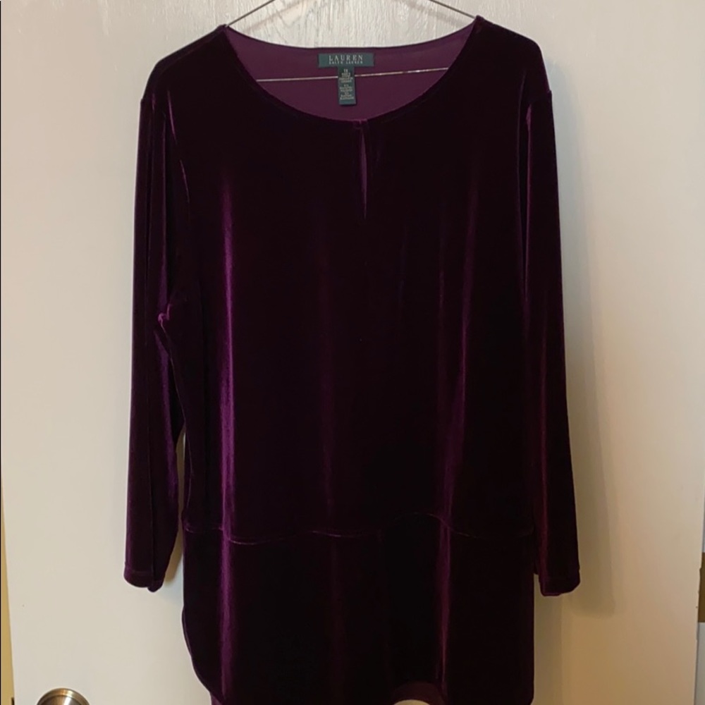 Ralph Lauren - Purple/Grape Velvet Tunic